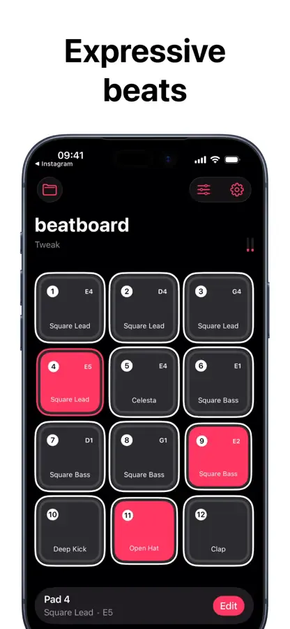 Beat Board on iPhone, screenshot 2
