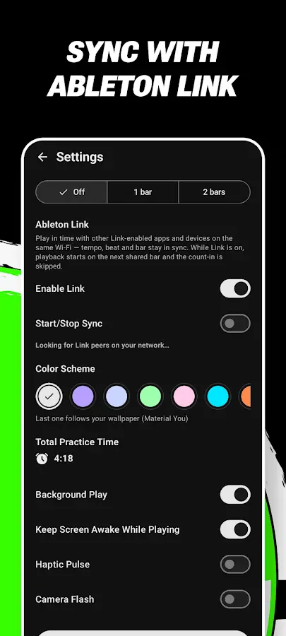 Beatmate on Android, screenshot 5