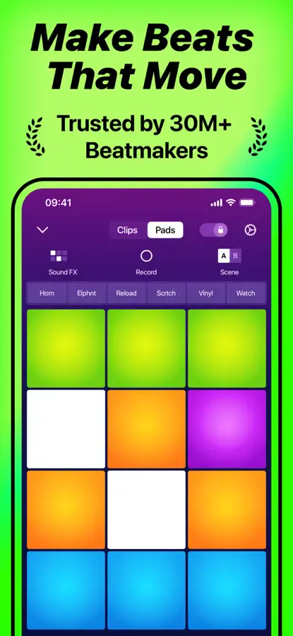 Drum Pads 24 on iPhone, screenshot 1