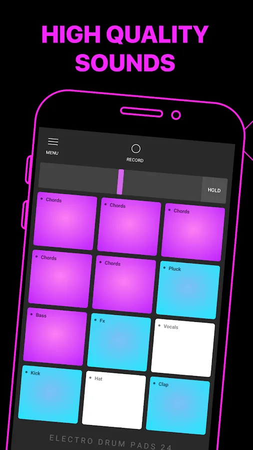 Electro Drum Pads 24 on Android, screenshot 3