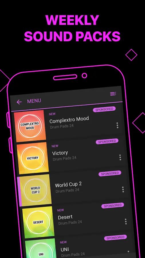 Electro Drum Pads 24 on Android, screenshot 4