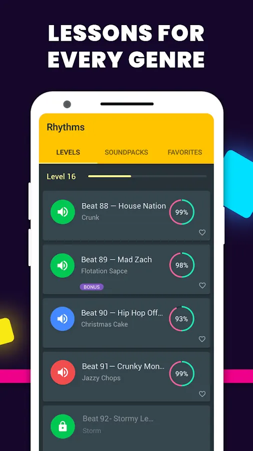 Rhythms on Android, screenshot 4