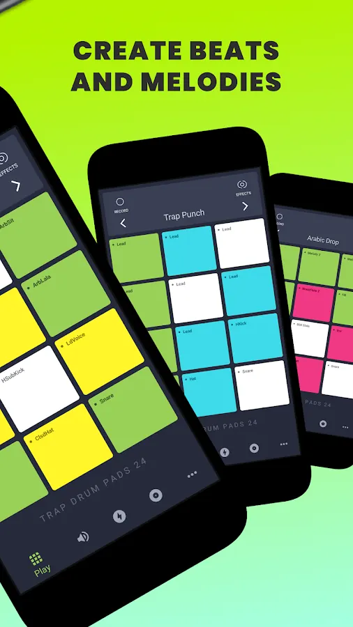 Trap Drum Pads 24 on Android, screenshot 2