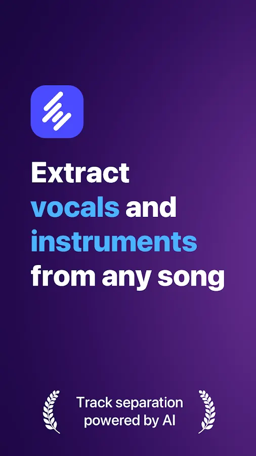 Unmix on Android, screenshot 1