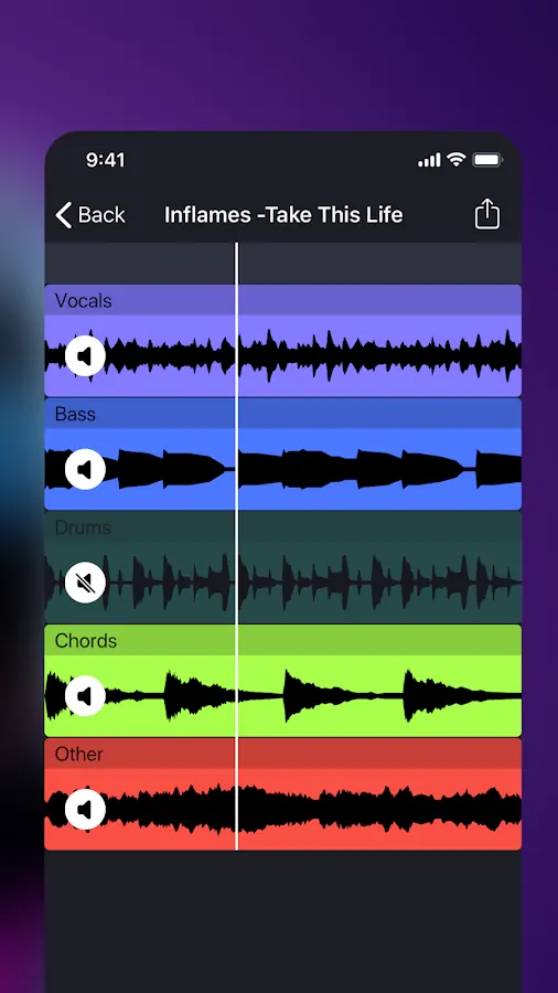 Unmix on Android, screenshot 3