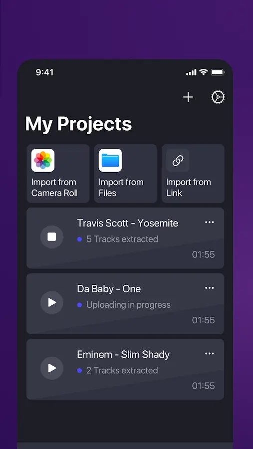 Unmix on Android, screenshot 4