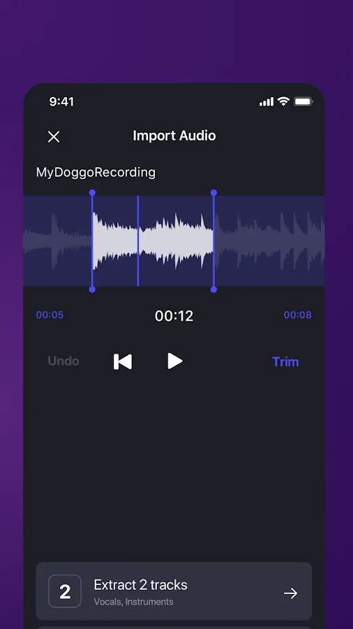Unmix on Android, screenshot 5
